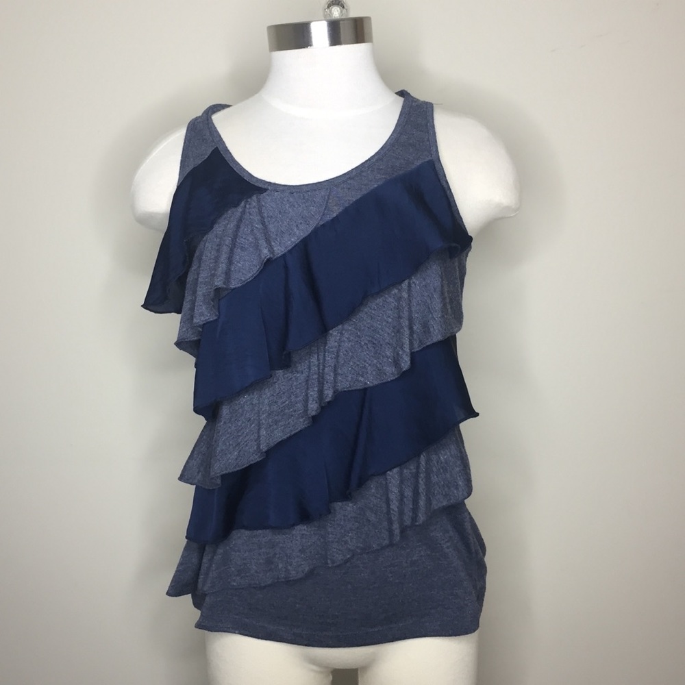 Eyelash Couture | Ruffle Chiffon Top. Size M.